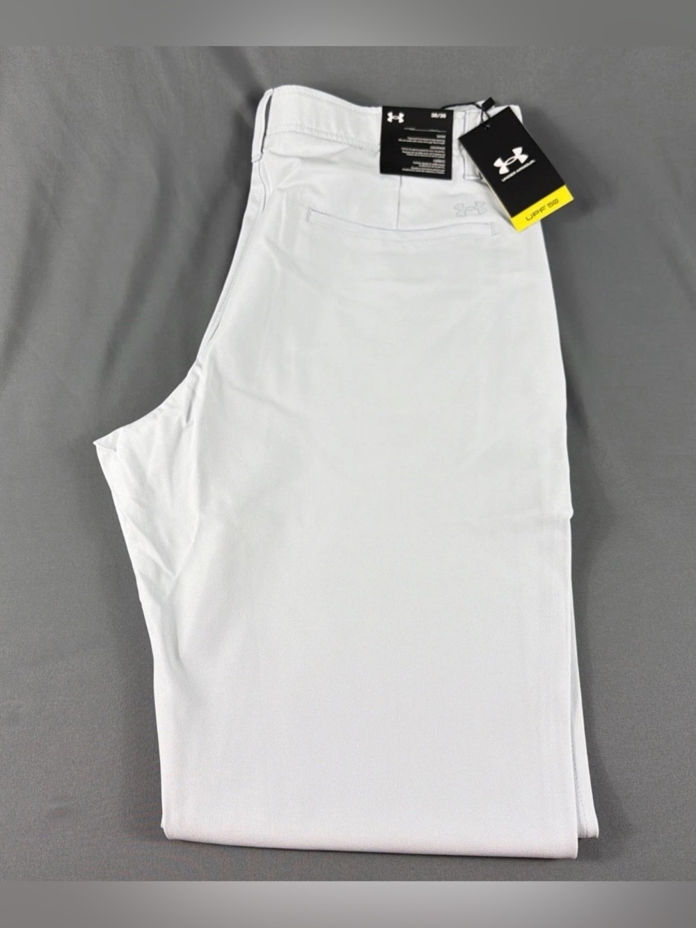 Under Armour Golf Pants Tapered 38 x 36 Halo Gray Polyester Spandex MSRP $80